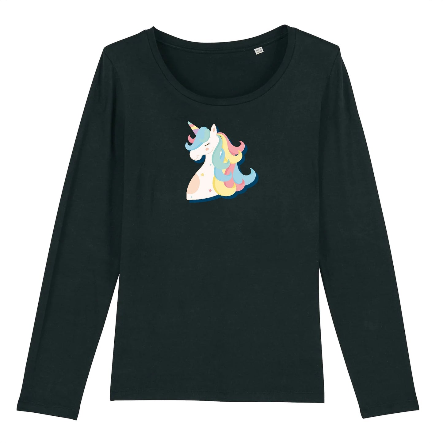 T shirt Manches longues Femme Licorne magique