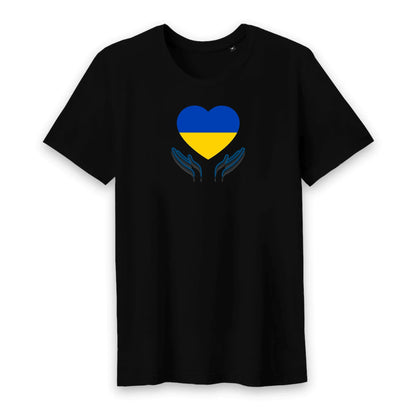 T shirt homme col rond Ukraine Prière pour la Paix