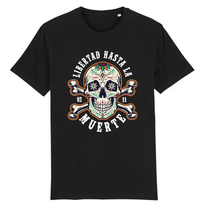 T shirt tete de mort mexicaine Libertad Muerte
