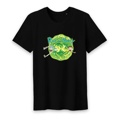T shirt homme col rond Rick et Marty lave