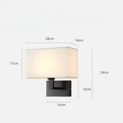 Lampe de chevet Murale avec Abat-Jour en Tissu