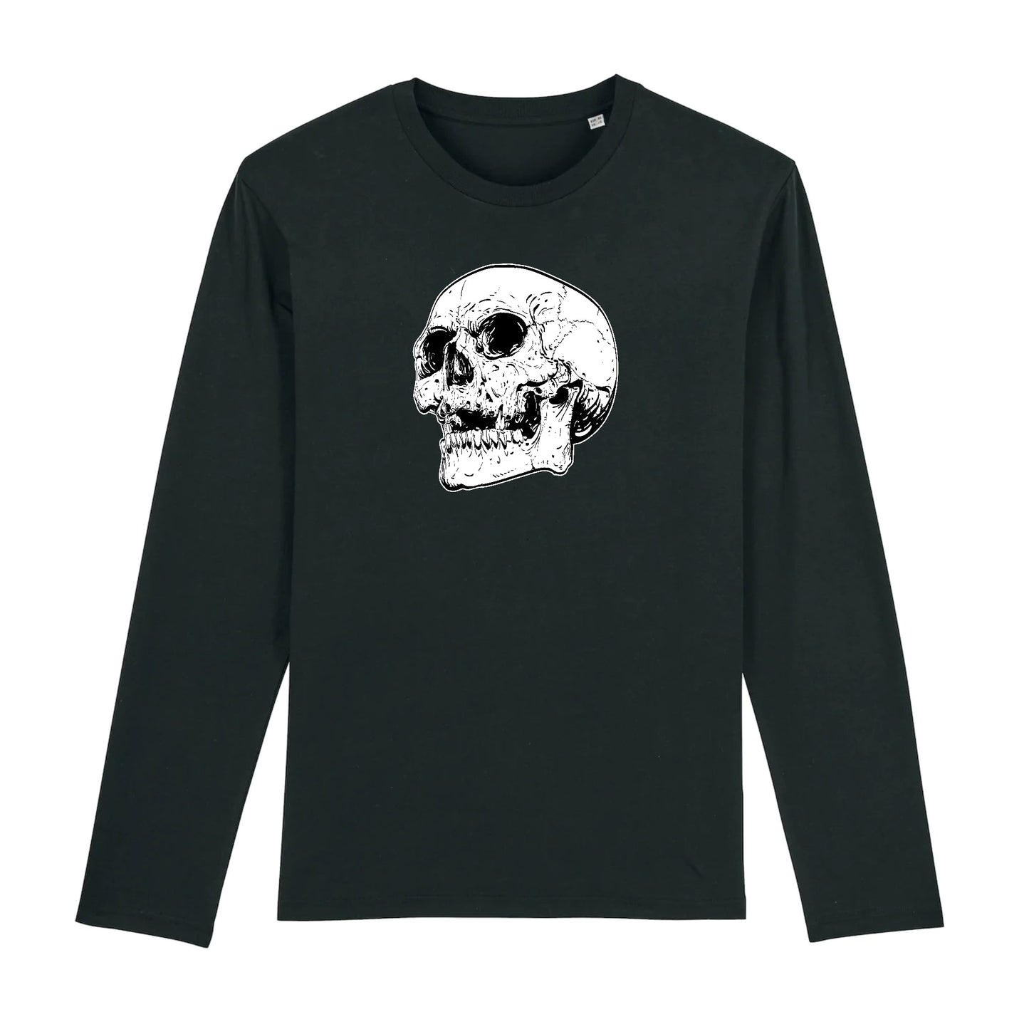 T shirt Manches longues Homme Tête de Mort peur
