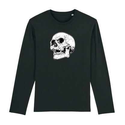 T shirt Manches longues Homme Tête de Mort peur
