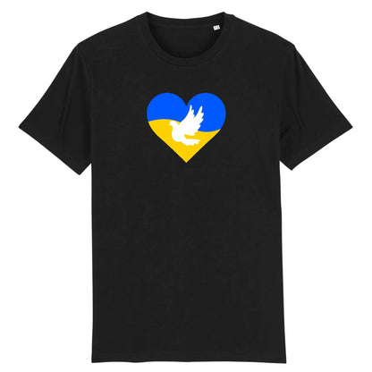 T shirt Ukraine Coeur Colombe