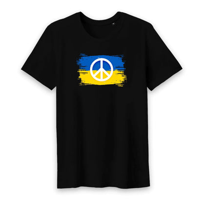 T shirt homme col rond Ukraine Symbole de Paix