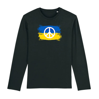 T shirt Manches longues Homme Ukraine Symbole de Paix