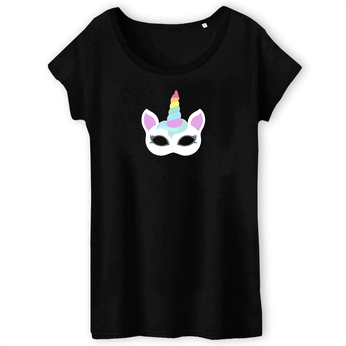 T shirt Femme Licorne masque