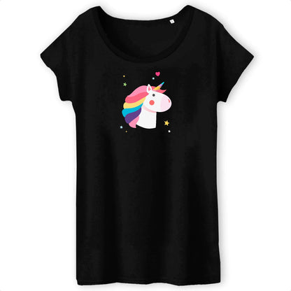 T shirt Femme Tête de licorne