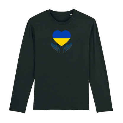 T shirt Manches longues Homme Ukraine Prière pour la Paix