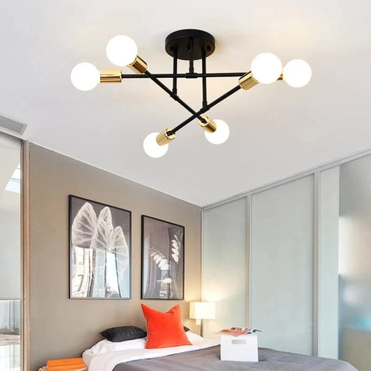 Lampe Métallique Élégante avec Douille E27 – Design Moderne et Éclatante