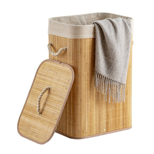 Panier à Linge en Bambou Bac Foldy