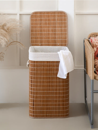 Panier à Linge en Bambou Bac Foldy