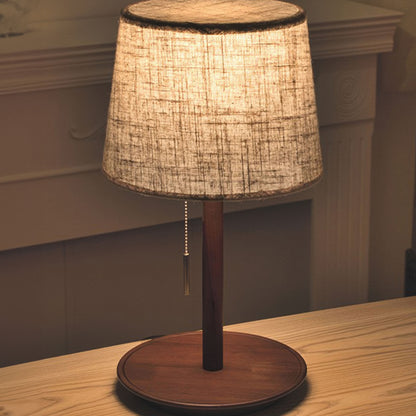 Lampe Gentle Glow Nordic Walnut - Éclairage Naturel et Apaisant en Bois et Tissu