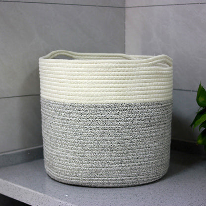 Petite Panière à Linge Tressé Grise