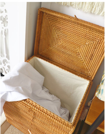 Panier à Linge en Rotin Tressé Hanoï