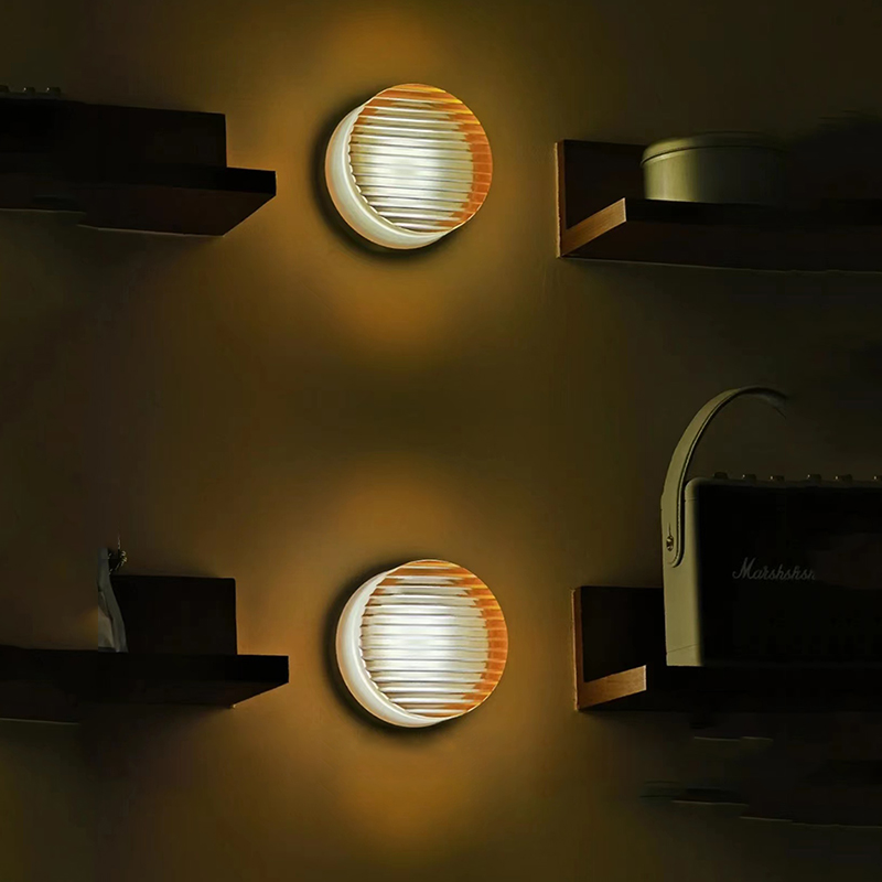 Applique Murale LED Moderne en Forme Ronde – Éclairage Doux avec Diffuseur en Verre Mylk pour Salon et Chambre