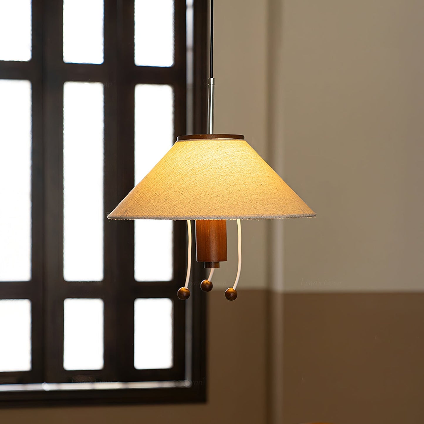 Suspension Octopus – Luminaire Sculptural en Métal et Bois avec Design Nautique