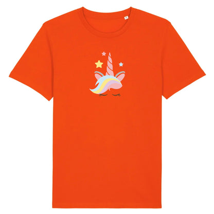 T shirt Unisex Licorne avec corne rose