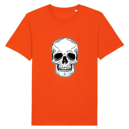 T shirt Unisex Tête de Mort Blanche