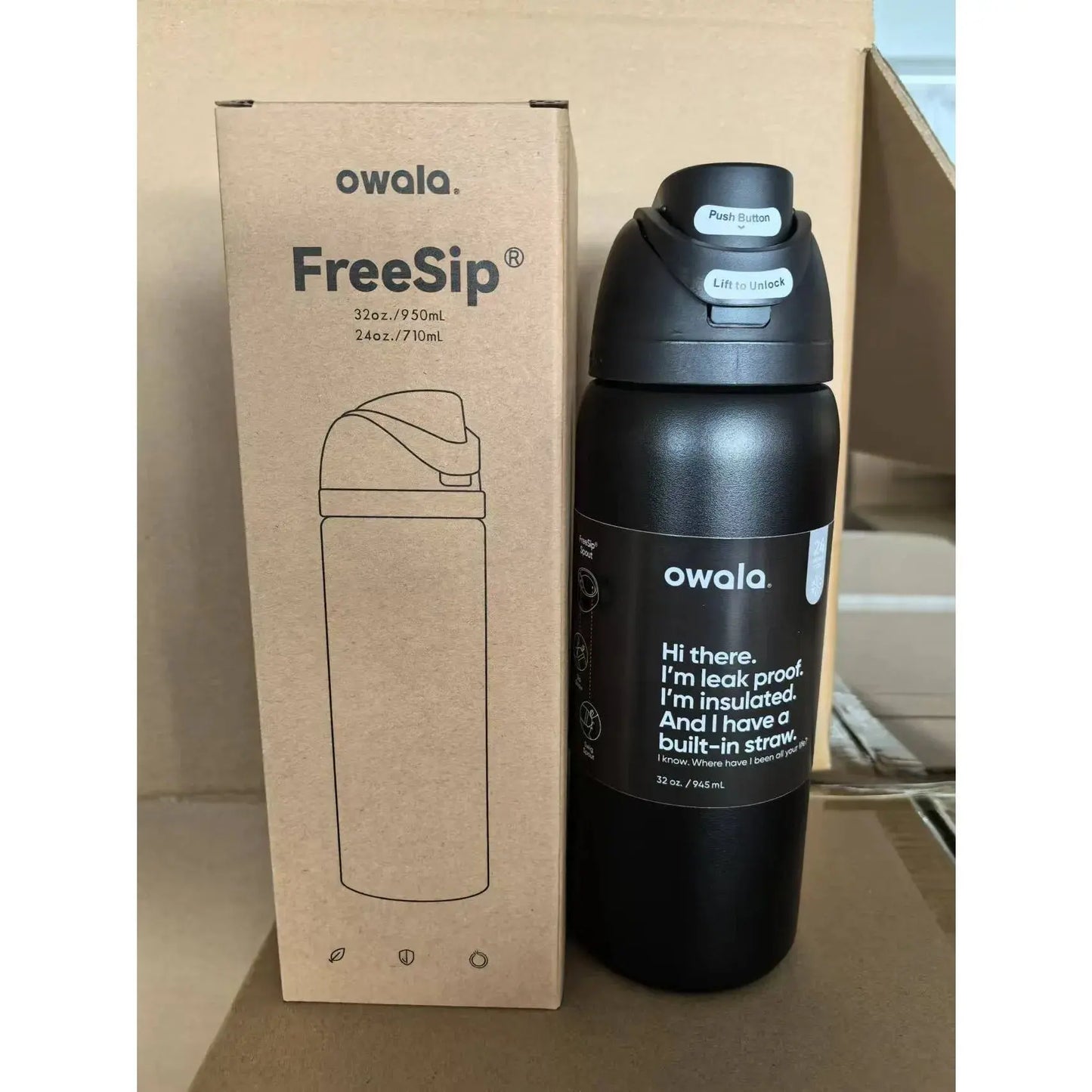 Owala FreeSip Gourde d'Eau Inox 950ml