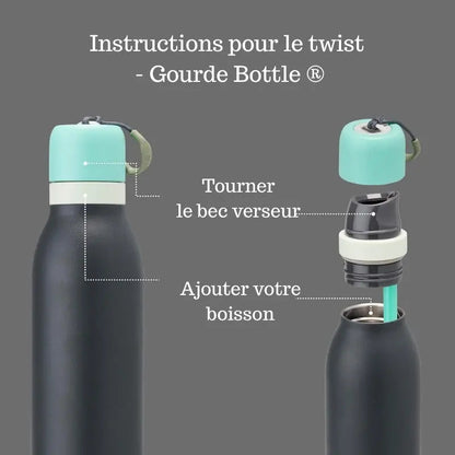 Owala Gourde Isotherme Noir 24oz