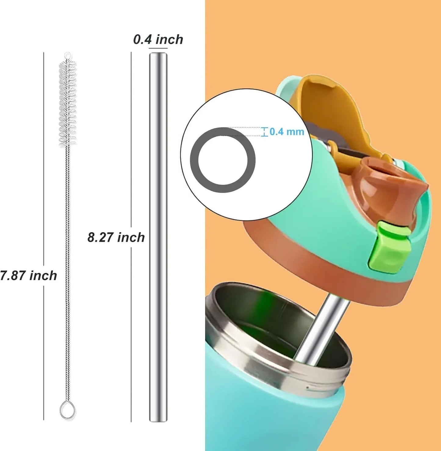 Owala Water Bottle Lot de 4 pailles de rechange