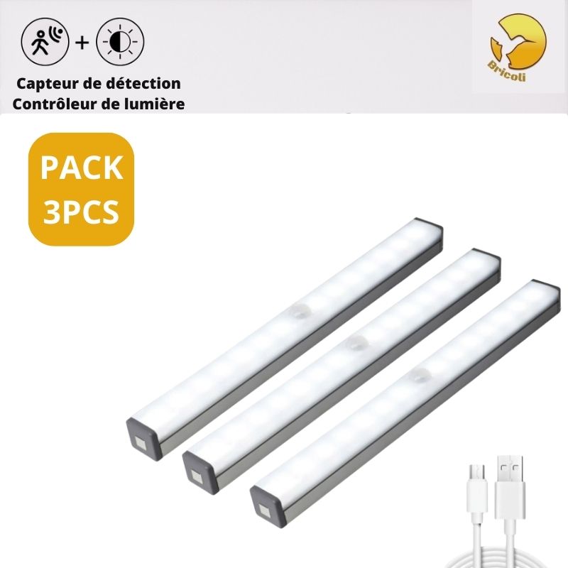 [ PACK ] de Lampes LED sans fil avec détecteur de mouvement