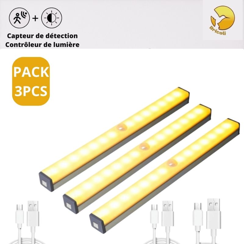 [ PACK ] de Lampes LED sans fil avec détecteur de mouvement