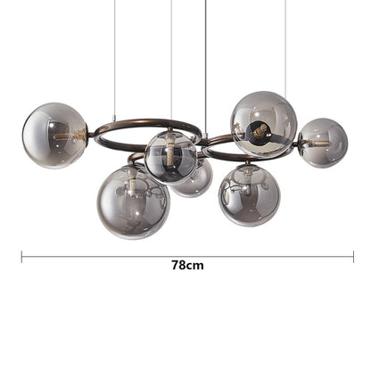 Suspension Moderne à 3 Anneaux LED - Lampe de Salle à Manger Dimmable et Élégante