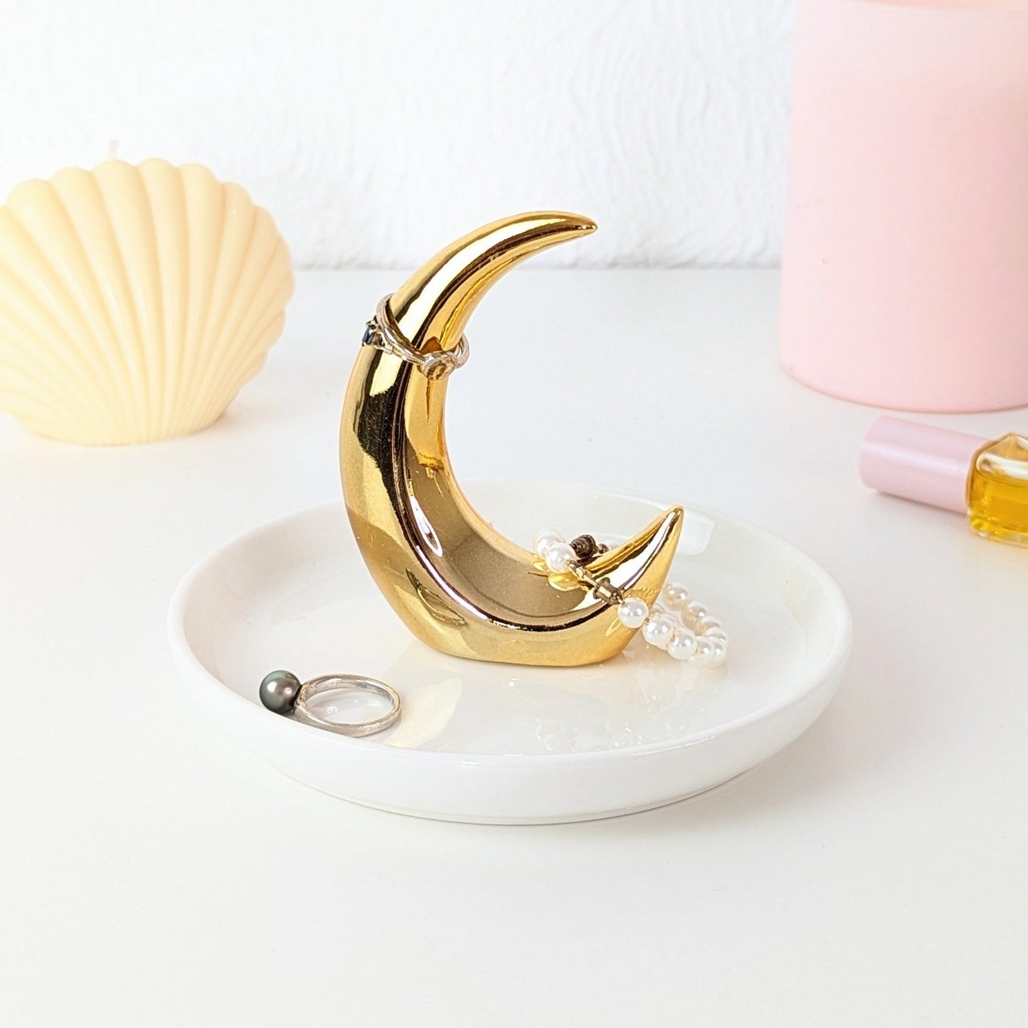 Porte bague lune