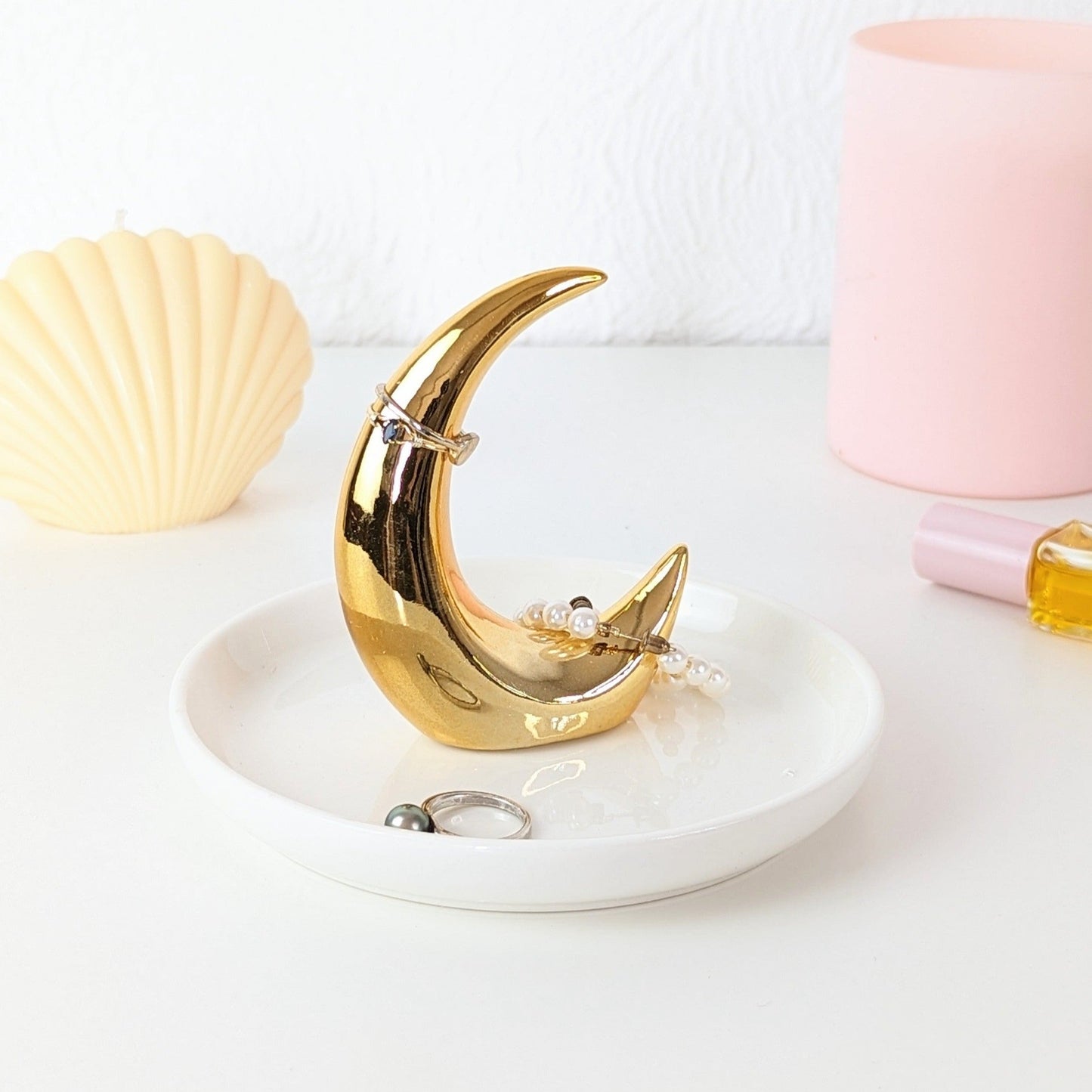 Porte bague lune