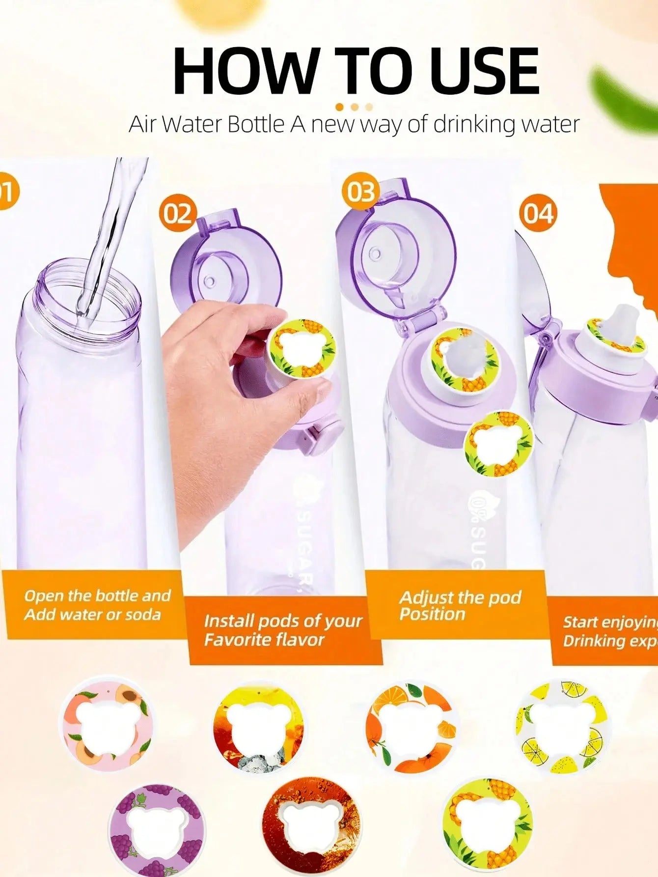 Packs de 5 Air Up Pods (Aromatisée)
