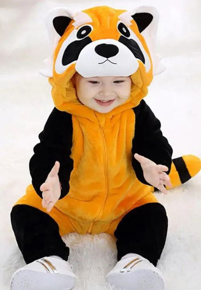 Combinaison Pyjama <br> Bébé Panda Roux