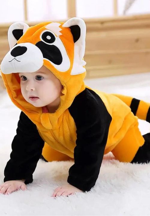 Combinaison Pyjama <br> Bébé Panda Roux