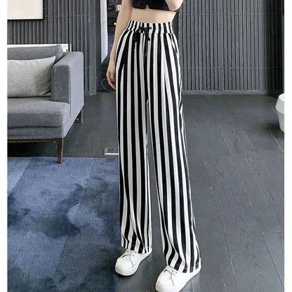 Pantalon a rayure noir-Old Money