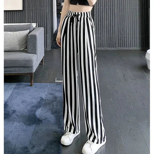 Pantalon a rayure noir-Old Money