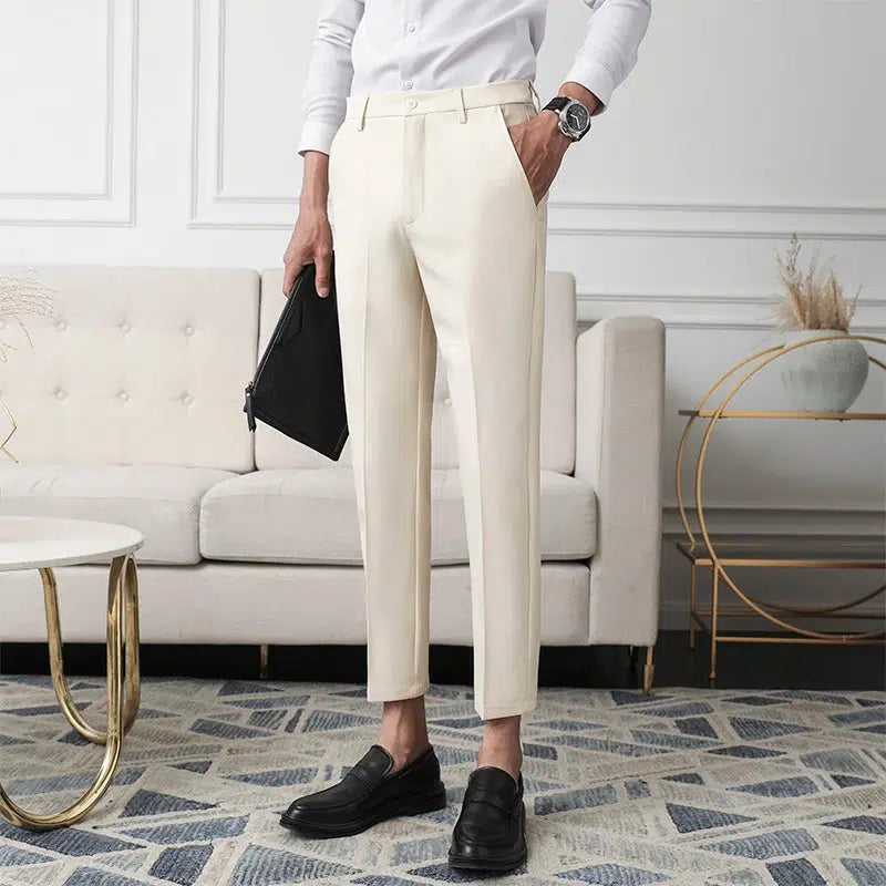 Pantalon capri beige