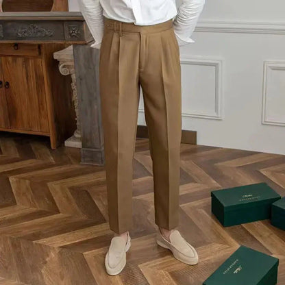 Pantalon costume Marron Old Money