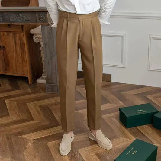 Pantalon costume Marron Old Money