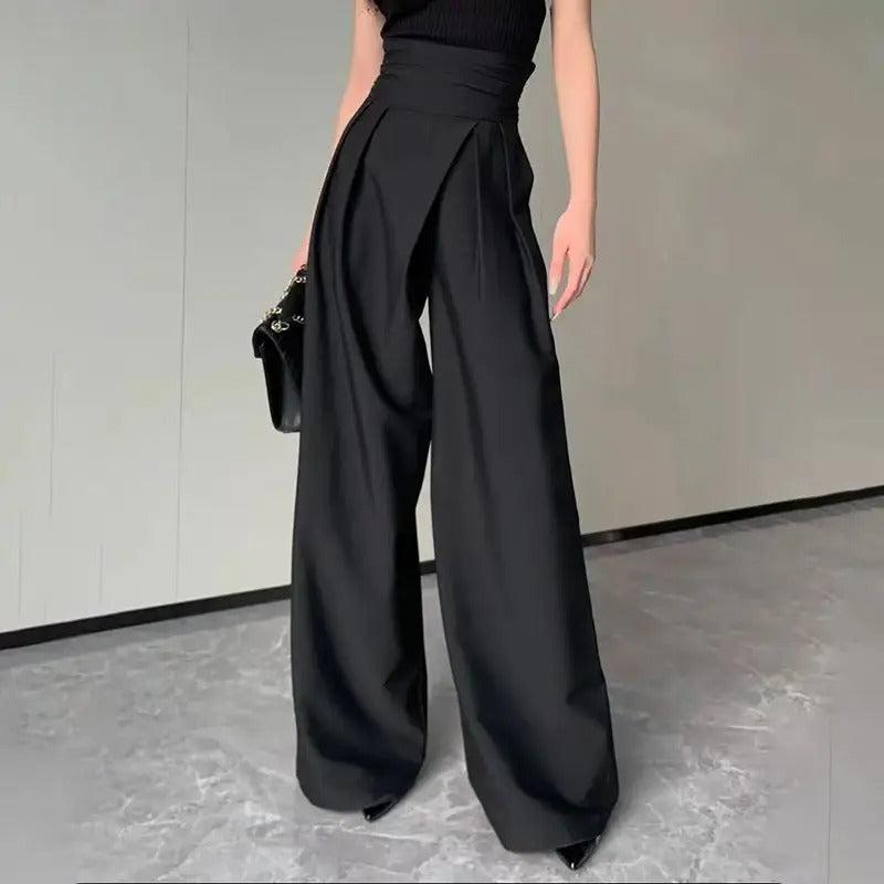 Pantalon fluide noir-Old Money