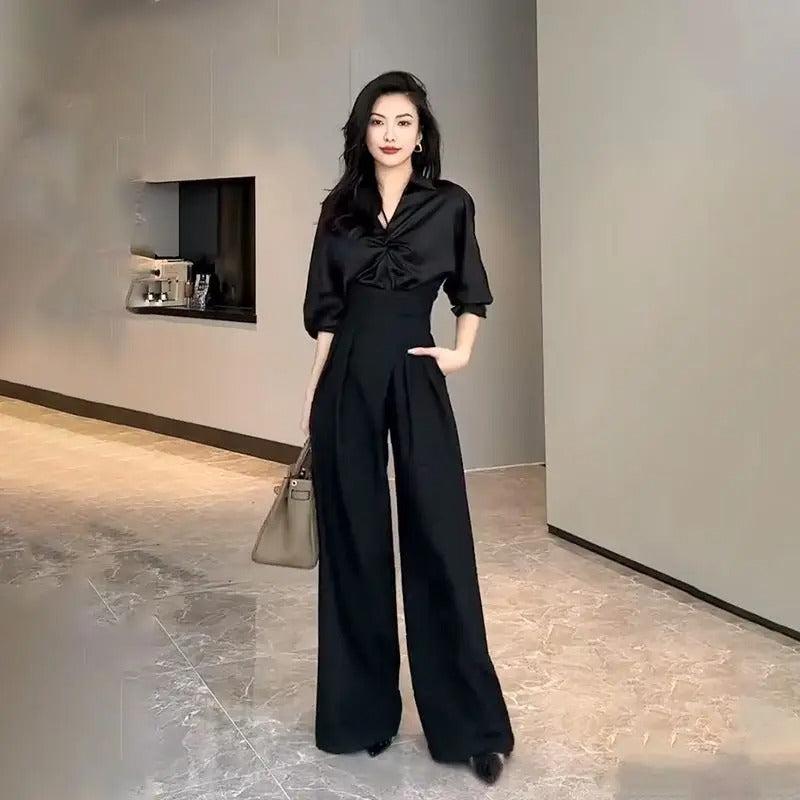 Pantalon fluide noir