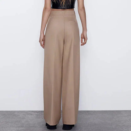 Pantalon fluide plissé