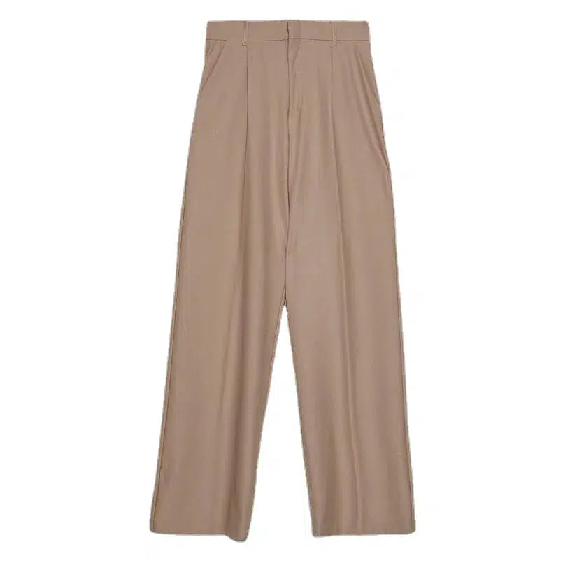 Pantalon fluide plissé-Old Money