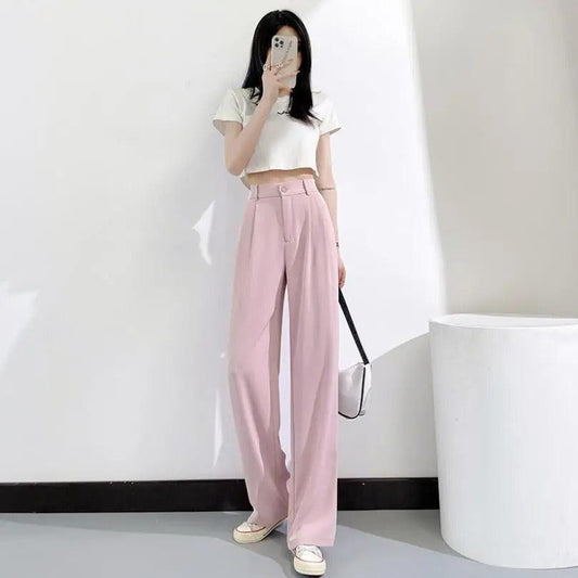 Pantalon fluide rose