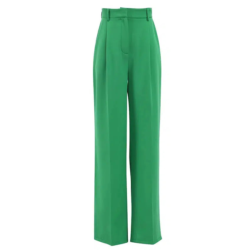 Pantalon fluide vert