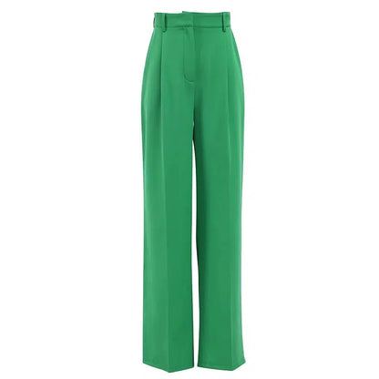 Pantalon fluide vert