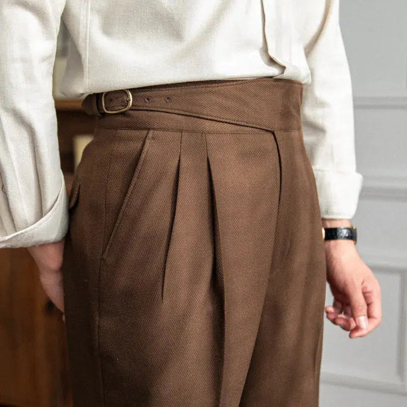 Pantalon laine marron