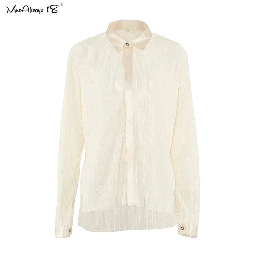 Pantalon palazzo creme-Old Money
