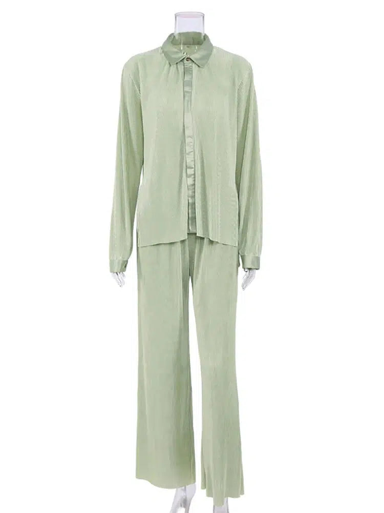 Pantalon palazzo creme