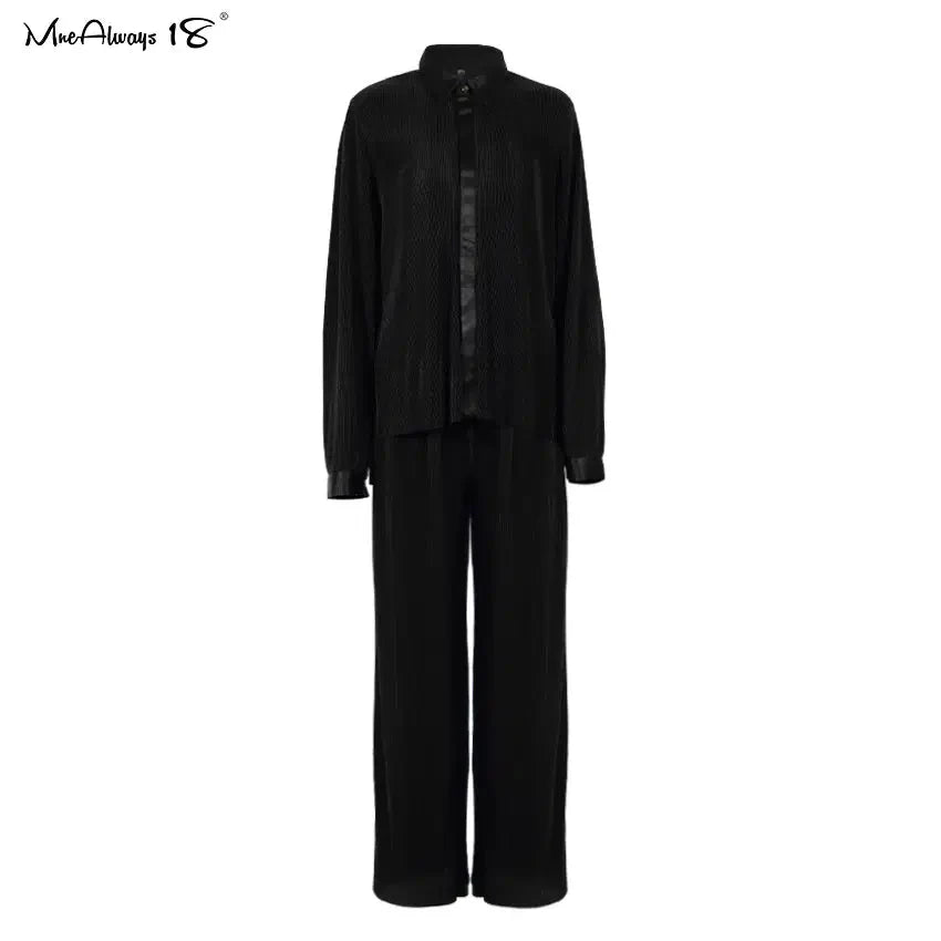 Pantalon palazzo creme-Old Money